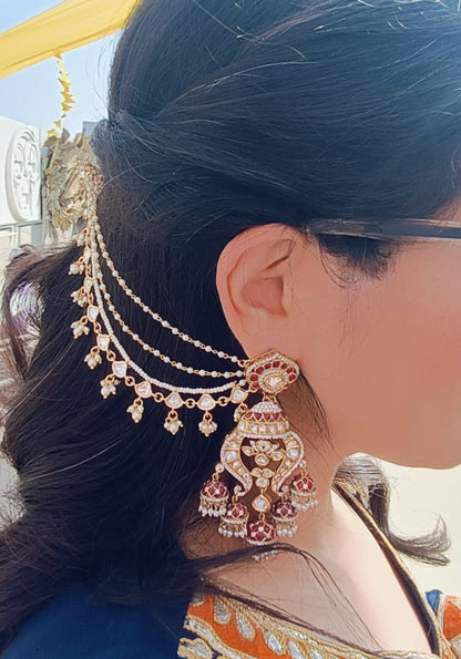 Fuhaar Jhumkas in 18kt Gold Polish