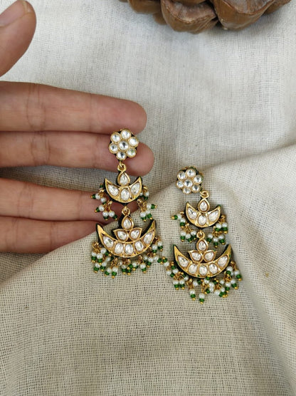 Chandrika Moissanite Danglers