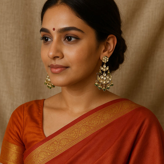 Chandrika Moissanite Danglers