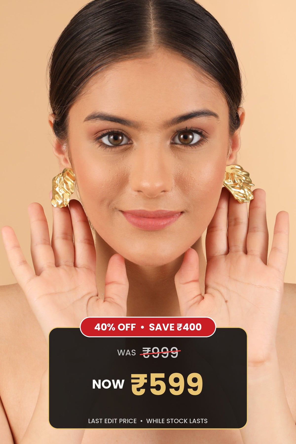 Hammered Delilah Studs
