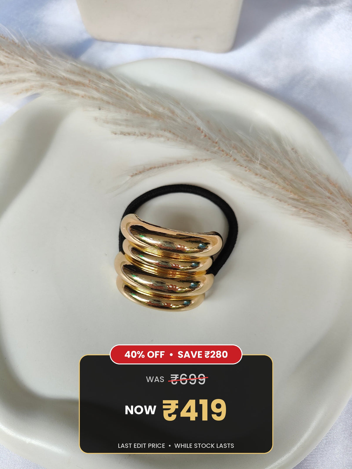 Hair Ties with Four Strings