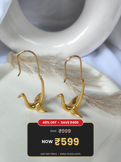 Swan in my Ears Earrings
