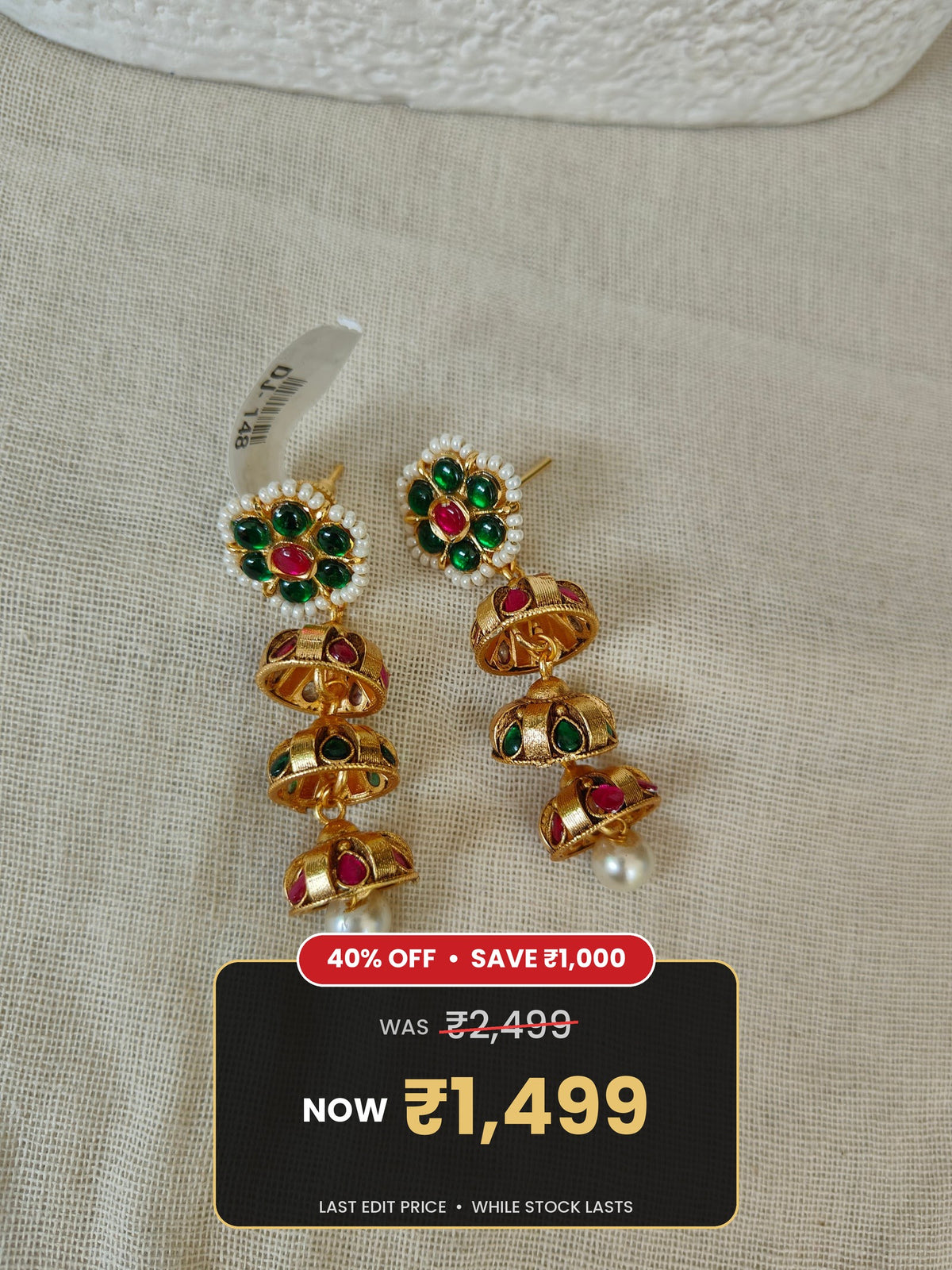 Floral Pearl Earrings