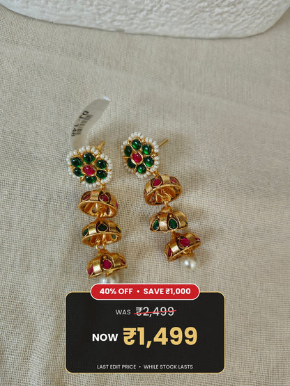 Floral Pearl Earrings