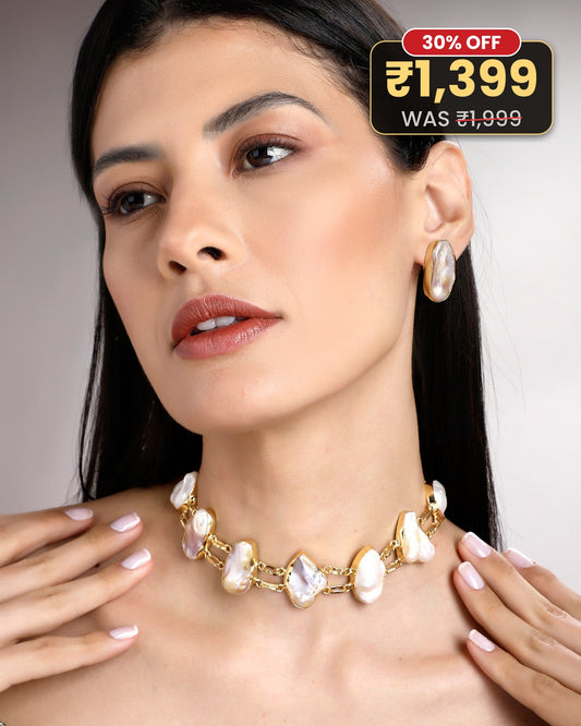 Baroque Pearl Choker