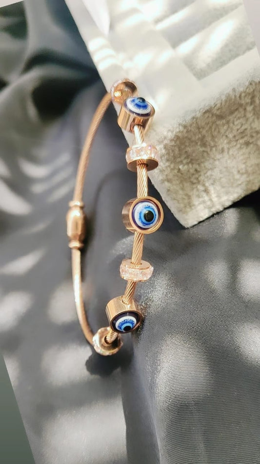 Evil Eye Thin Bangle